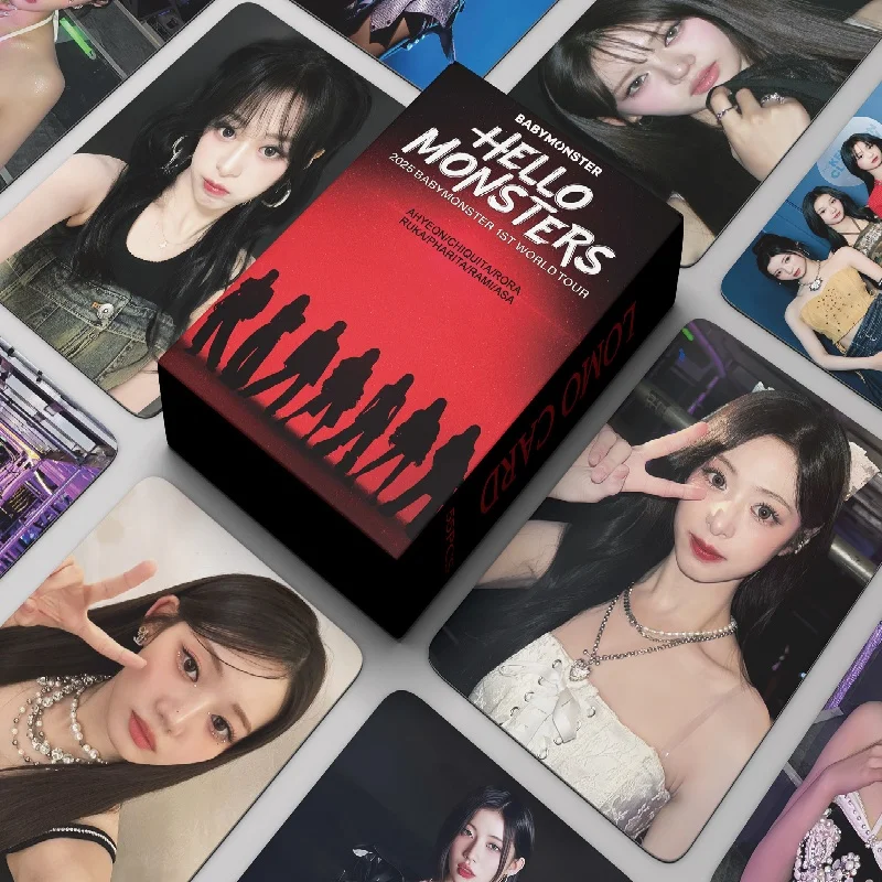 55 шт./компл. BABYMONSTER Idol новый альбом HELLO MONSTERS HD печать фотокарточки CHIQUITA PHARITA RUKA AHYEON ломо-карты подарок для фанатов
55 шт./компл. BABYMONSTER Idol новый альбом HELLO MONSTERS HD печать фотокарточки CHIQUITA PHARITA RUKA AHYEON ломо-карты подарок для фанатов