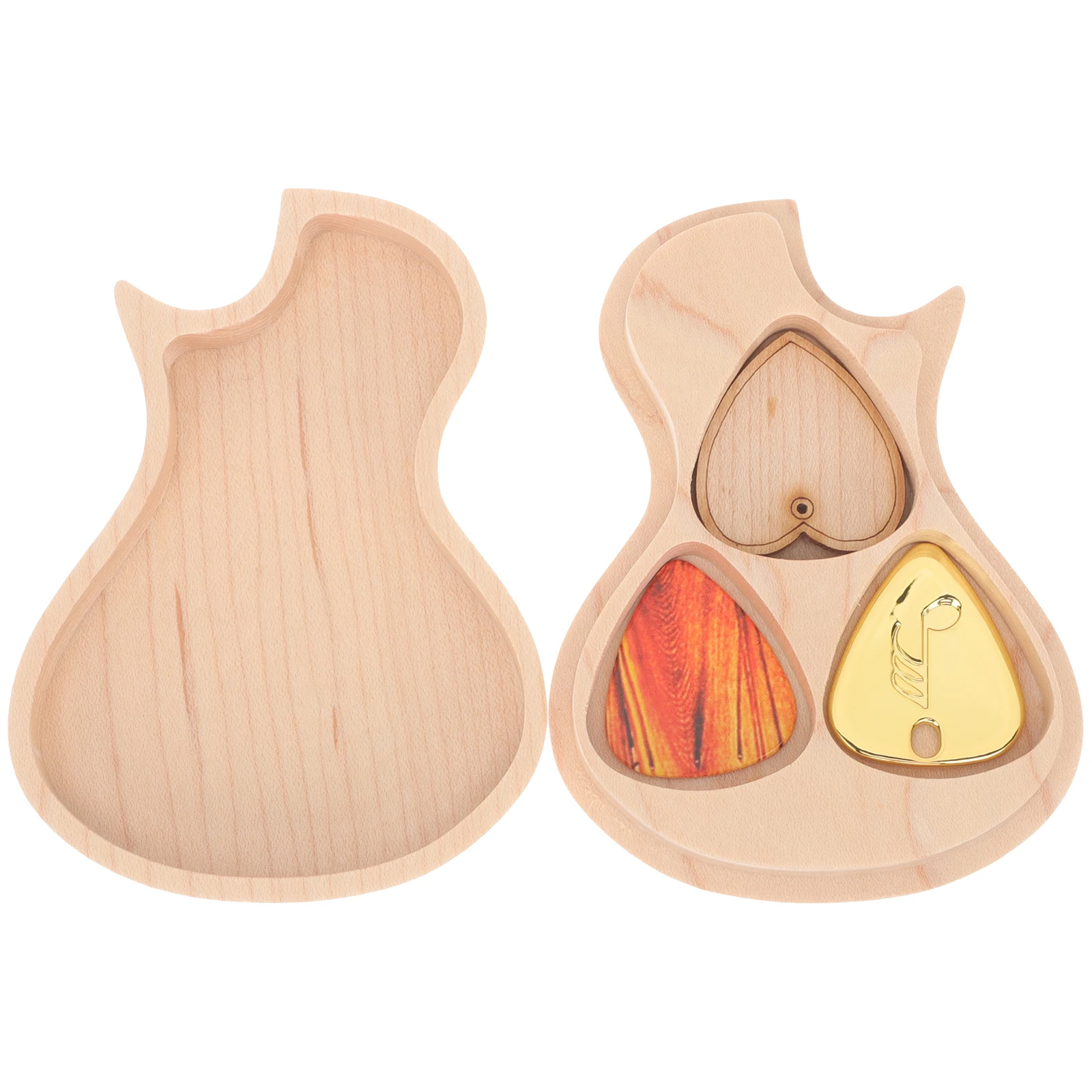 1 Set Of Wooden Pick Guitar Shape Storage Box For Picks Accessories Organizer Maple Wood Case Long Lasting Durable Gift Guitar
1 Set Of Wooden Pick Guitar Shape Storage Box For Picks Accessories Organizer Maple Wood Case Long Lasting Durable Gift Guitar