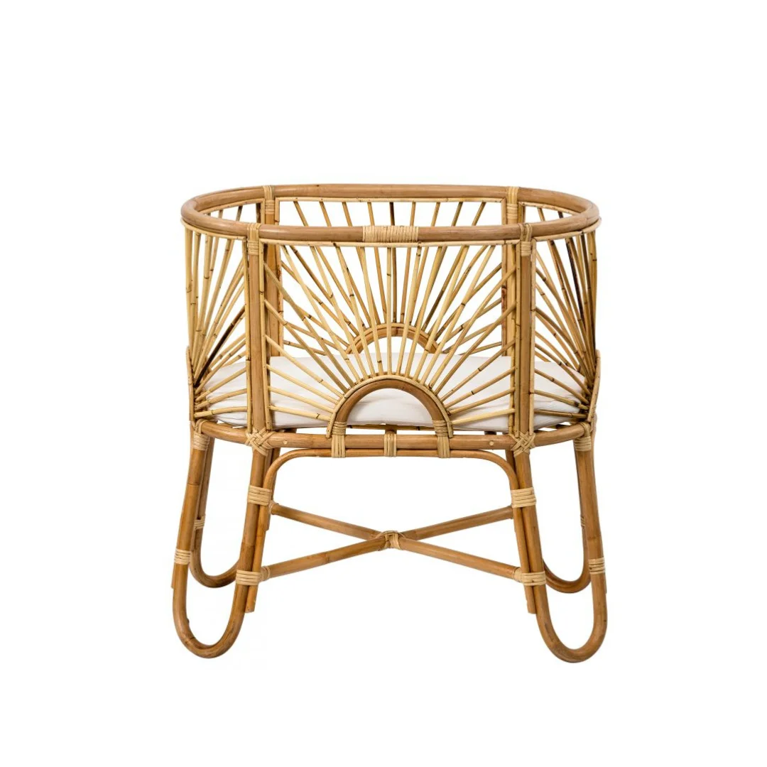 Wholesale Modern Design Rattan basinet Baby Bed Children's Solid Wood Crib made in Vietnam
Wholesale Modern Design Rattan basinet Baby Bed Children's Solid Wood Crib made in Vietnam