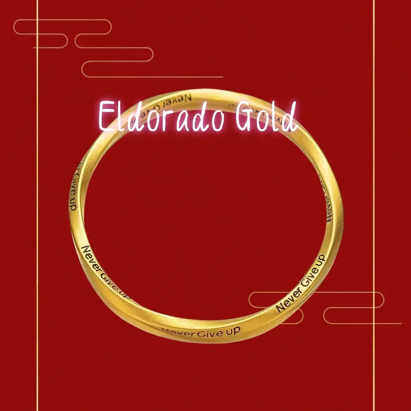 9999 Real Gold 24K Boutique Twist Letter Closed Bracelet Female Ancient Twist Never Give Up Bracelet Pure GoldValentine's Day gi
9999 Real Gold 24K Boutique Twist Letter Closed Bracelet Female Ancient Twist Never Give Up Bracelet Pure GoldValentine's Day gi