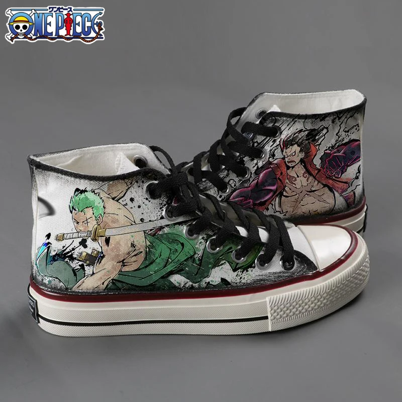 One Piece Luffy Anime Summer Canvas Shoes Student Sports Comfortable Flat Shoes Breathable Graffiti Printed High-Top Sneakers
One Piece Luffy Anime Summer Canvas Shoes Student Sports Comfortable Flat Shoes Breathable Graffiti Printed High-Top Sneakers