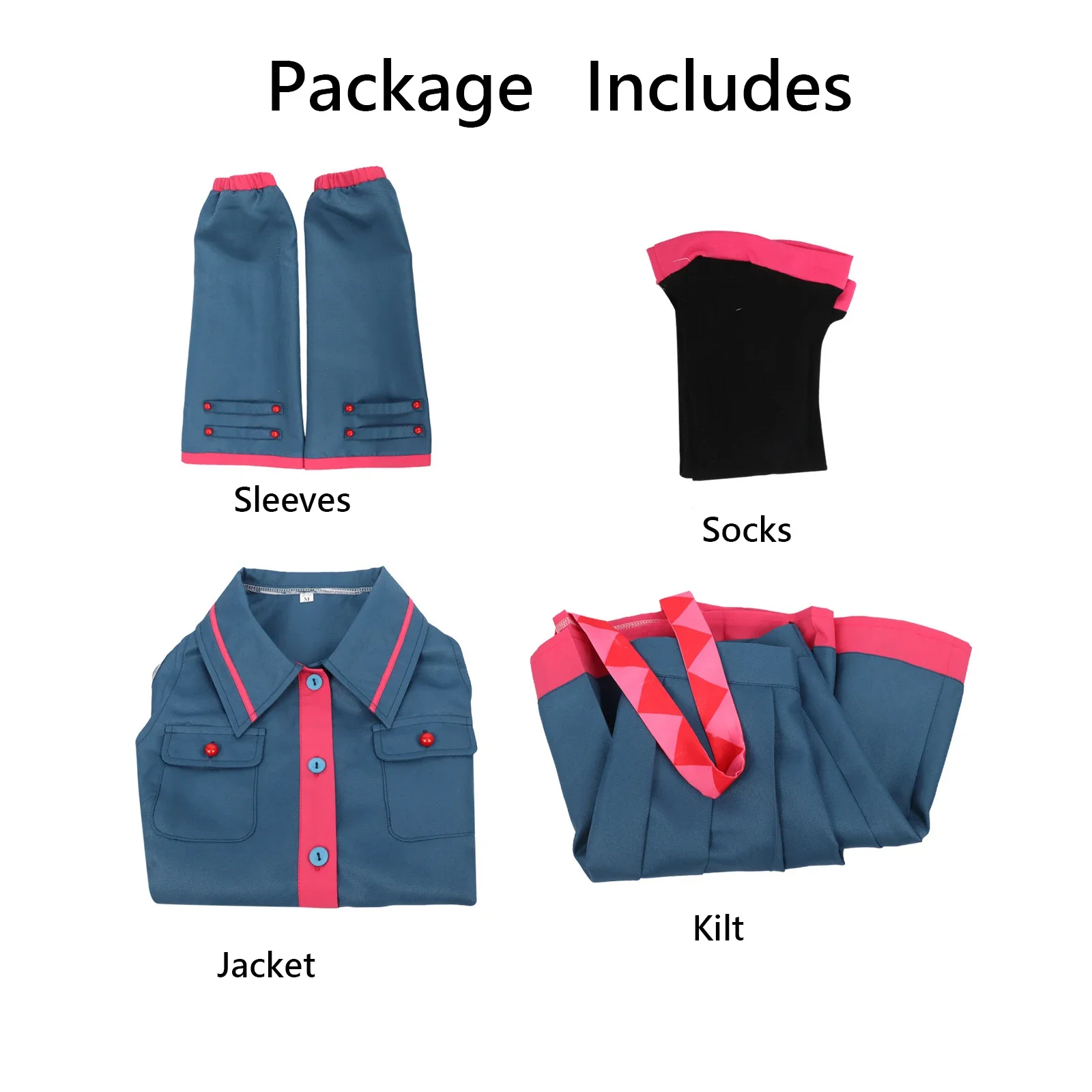 2026 Blue anime Cosplay costume, female sailor costume, JK uniform set, Halloween costume
2026 Blue anime Cosplay costume, female sailor costume, JK uniform set, Halloween costume