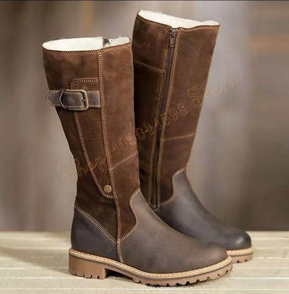 Brown Wave Bottom Side Zipper plush Boots Mid Calf Chunky High Heels High Heel Shoes for Women Heels 2024 New Zapatos Para Mujer
Brown Wave Bottom Side Zipper plush Boots Mid Calf Chunky High Heels High Heel Shoes for Women Heels 2024 New Zapatos Para Mujer