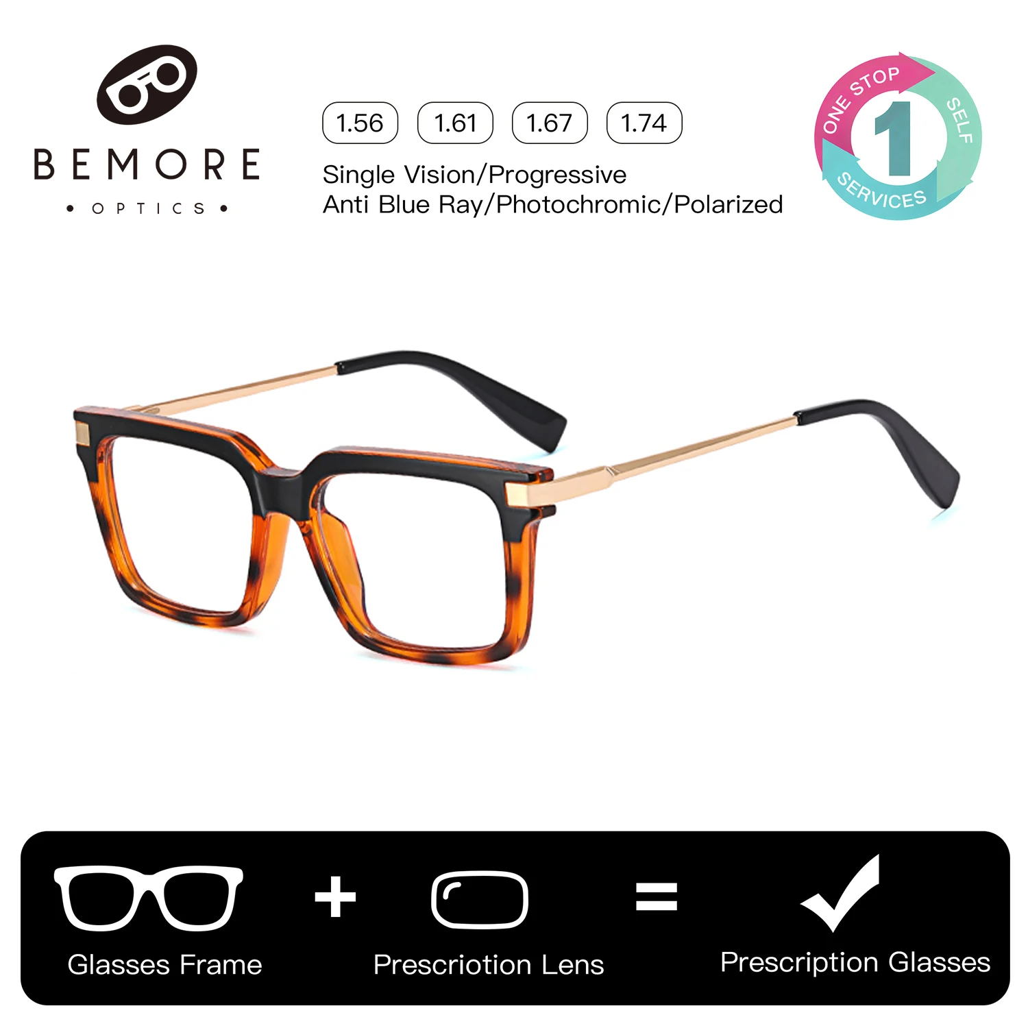 Очки BEMORE Square Progressive с прогрессивными линзами для мужчин, ацетатные фотохромные оптические очки
Очки BEMORE Square Progressive с прогрессивными линзами для мужчин, ацетатные фотохромные оптические очки