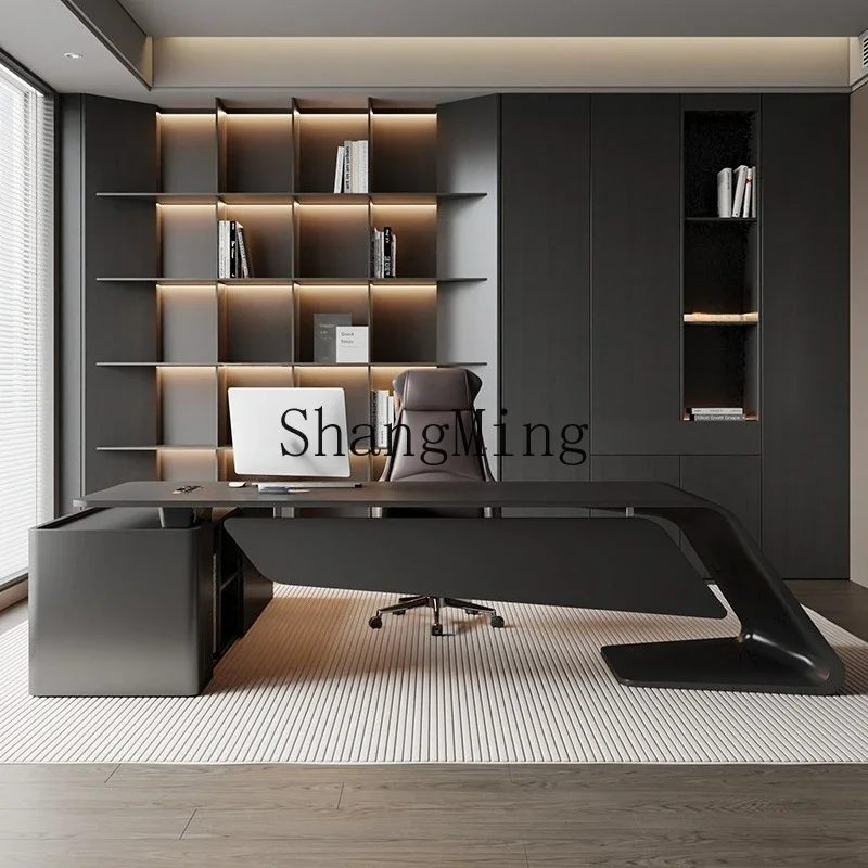 SM matte paint boss president desk office dedicated simple high-end class desk
SM matte paint boss president desk office dedicated simple high-end class desk