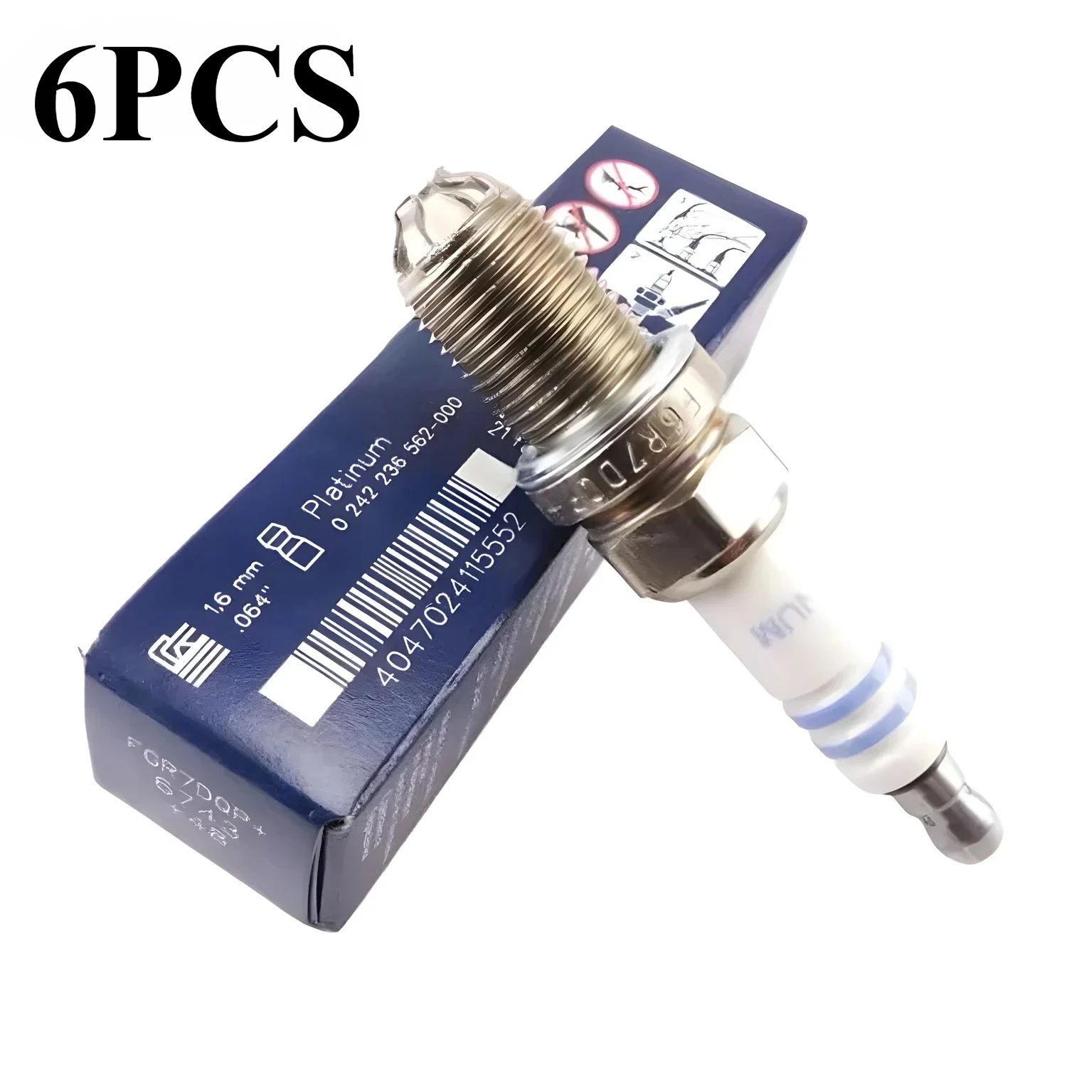 6PCS 0242236562 6743 Double Platinum Ignition Spark Plug 12120037608 Fit for BMW E46 E39 E36 E38 for Audi A4 A6 A8 FGR7DQP+ +48
6PCS 0242236562 6743 Double Platinum Ignition Spark Plug 12120037608 Fit for BMW E46 E39 E36 E38 for Audi A4 A6 A8 FGR7DQP+ +48