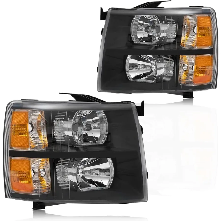Headlights Assembly Front Headlamp Assembly Front Headlamp Left and Right Side 1 Pair Compatible with Chevy Silverado 1500 2500
Headlights Assembly Front Headlamp Assembly Front Headlamp Left and Right Side 1 Pair Compatible with Chevy Silverado 1500 2500
