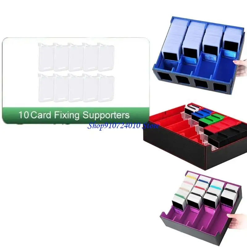 77HD 10Pcs Plastic Trading Card Box Baffle Clip Card Spacer Storage Classification Barrier Plate Clip Storage Partition Board
77HD 10Pcs Plastic Trading Card Box Baffle Clip Card Spacer Storage Classification Barrier Plate Clip Storage Partition Board
