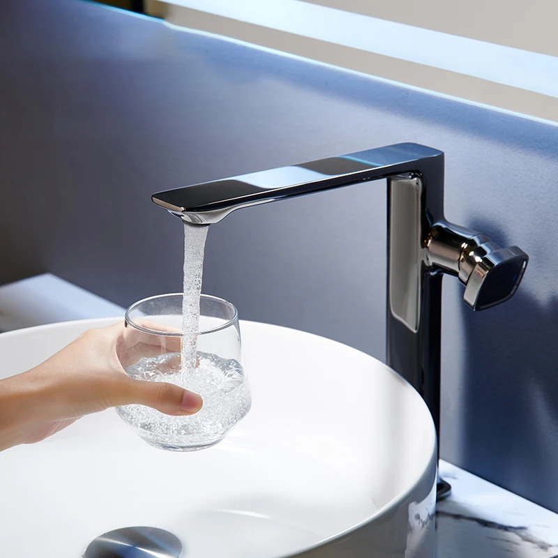 Brushed Rose Gold Bathroom Sink Faucet Brass Bathroom Mixer Tap Deck Mounted Single Hole Wash Basin Hot And Cold Waterfall Tap
Brushed Rose Gold Bathroom Sink Faucet Brass Bathroom Mixer Tap Deck Mounted Single Hole Wash Basin Hot And Cold Waterfall Tap
