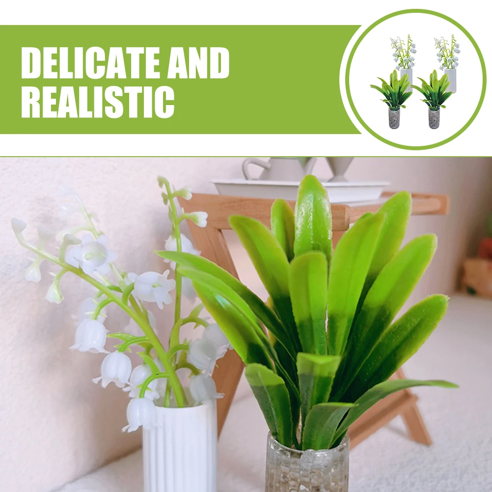 4 Pcs Potted Plants Lily of The Decor Small Flower Pot House Dollhouse Tiny Potted Flower Plant Garden
4 Pcs Potted Plants Lily of The Decor Small Flower Pot House Dollhouse Tiny Potted Flower Plant Garden