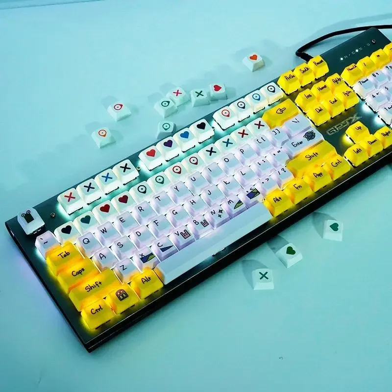 XDA height PBT thermal sublimation ball cap cross axis heart heart pattern mechanical keyboard
XDA height PBT thermal sublimation ball cap cross axis heart heart pattern mechanical keyboard