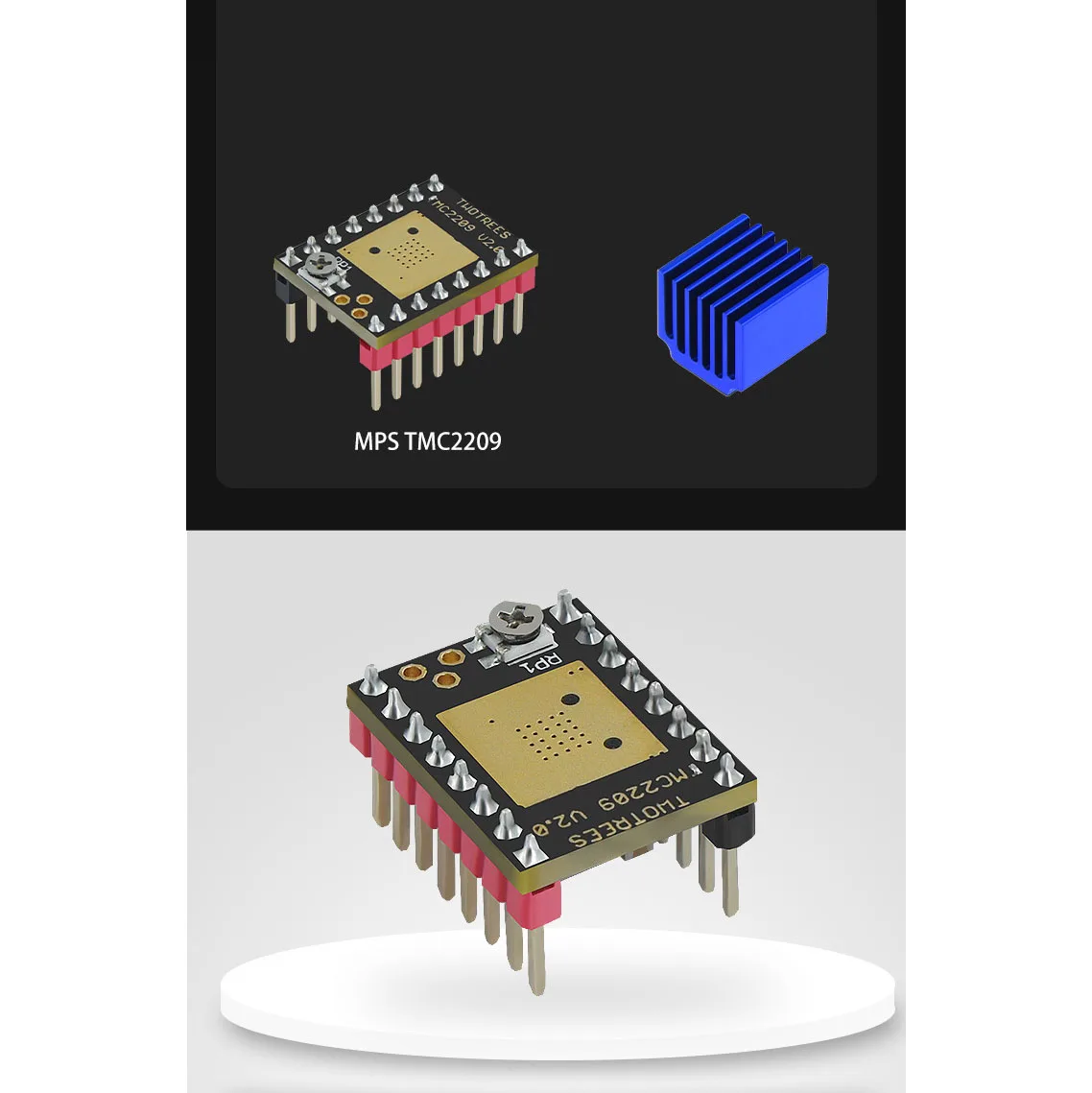 # 3D-принтер 597 В TMC2209 V2.0 42 Драйвер шагового двигателя для Ender-3 Pro (синий и черный)
# 3D-принтер 597 В TMC2209 V2.0 42 Драйвер шагового двигателя для Ender-3 Pro (синий и черный)
