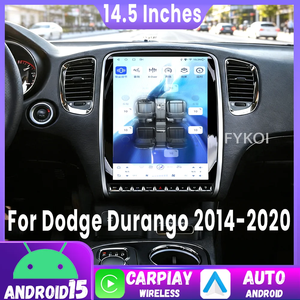 14.5" Android 15 For Dodge Durango 2014-2020 Car Radio Multimedia Video Player Wireless Carplay GPS Bluetooth 4G Touch Screen FM
14.5" Android 15 For Dodge Durango 2014-2020 Car Radio Multimedia Video Player Wireless Carplay GPS Bluetooth 4G Touch Screen FM