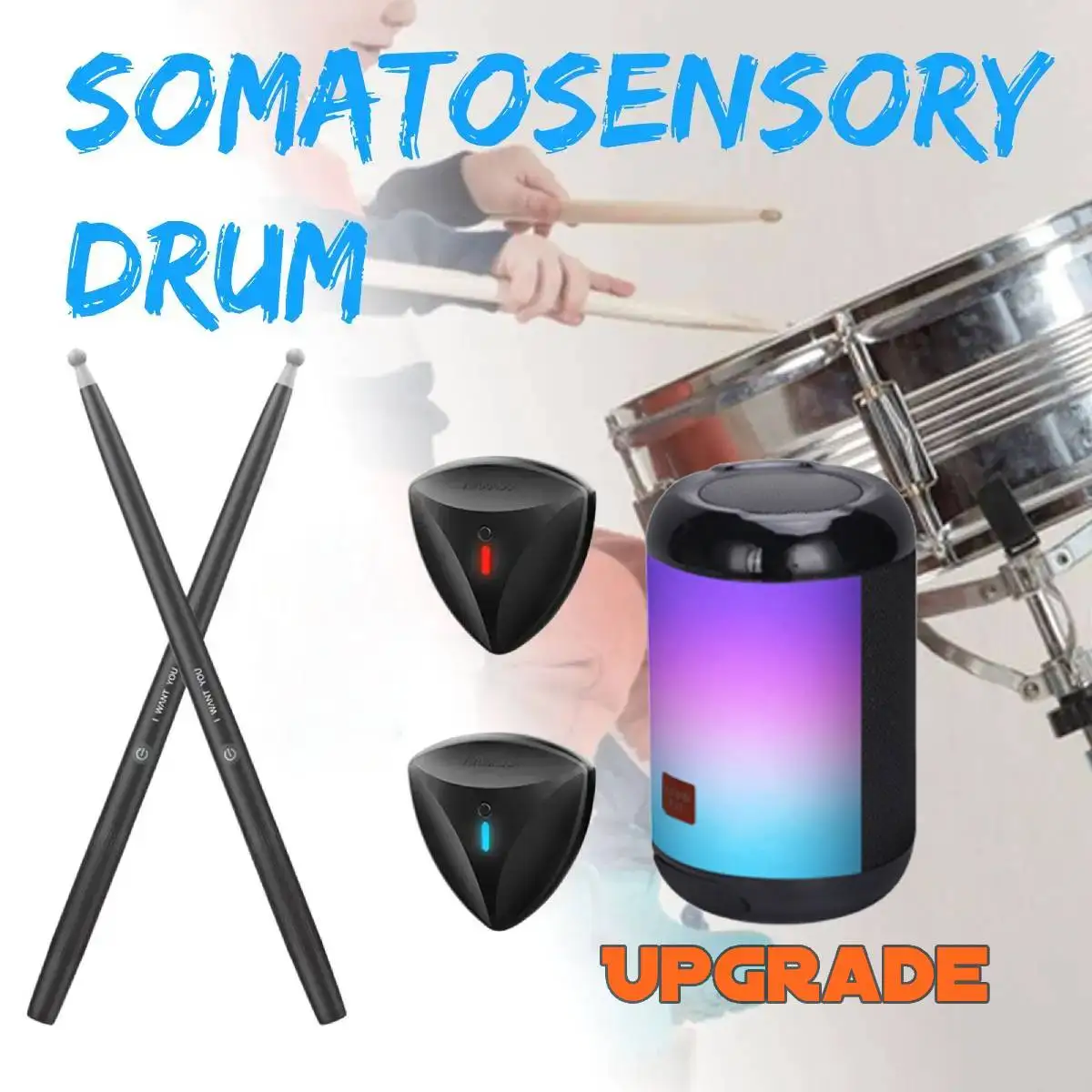 Portable Somatosensory Drum Air Electronic Drum Simulation Drums Virtual Drum Set Drum Kit for Beginners Kids Adults Practice
Portable Somatosensory Drum Air Electronic Drum Simulation Drums Virtual Drum Set Drum Kit for Beginners Kids Adults Practice