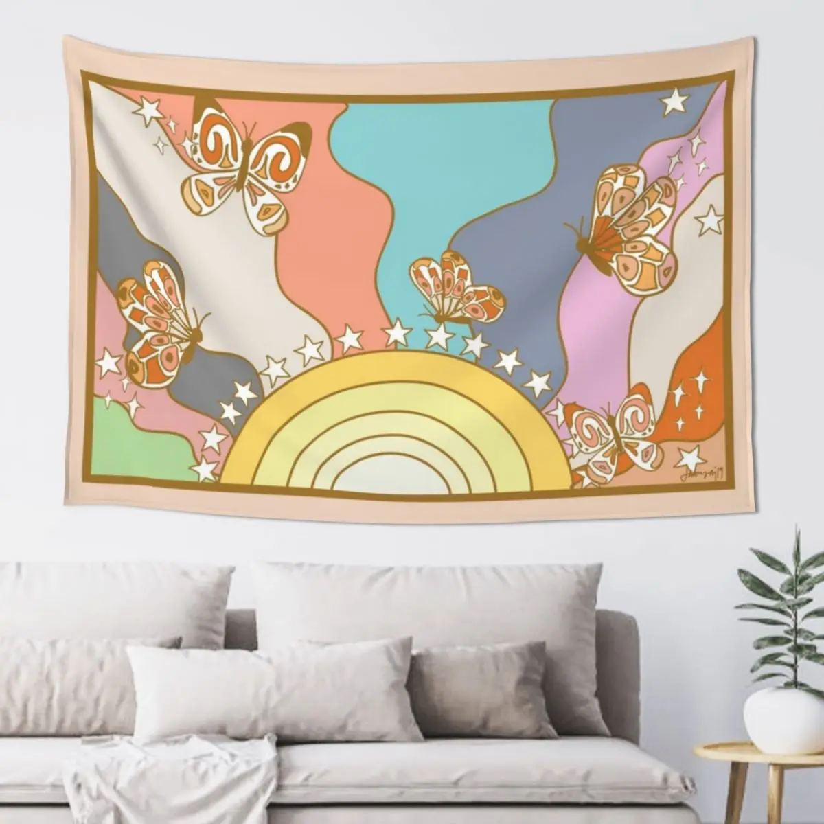 Vintage Rainbow Butterfly Pattern Tapestry Room Decor Korean Style Funny Decoration Aesthetic Tapestry
Vintage Rainbow Butterfly Pattern Tapestry Room Decor Korean Style Funny Decoration Aesthetic Tapestry