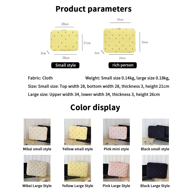 Practical Laptop Cover for Xiaomi Lenovo Dell, Shockproof Portable Sleeve for MacBook Tablets, Adorable Design Pouch.
Practical Laptop Cover for Xiaomi Lenovo Dell, Shockproof Portable Sleeve for MacBook Tablets, Adorable Design Pouch.