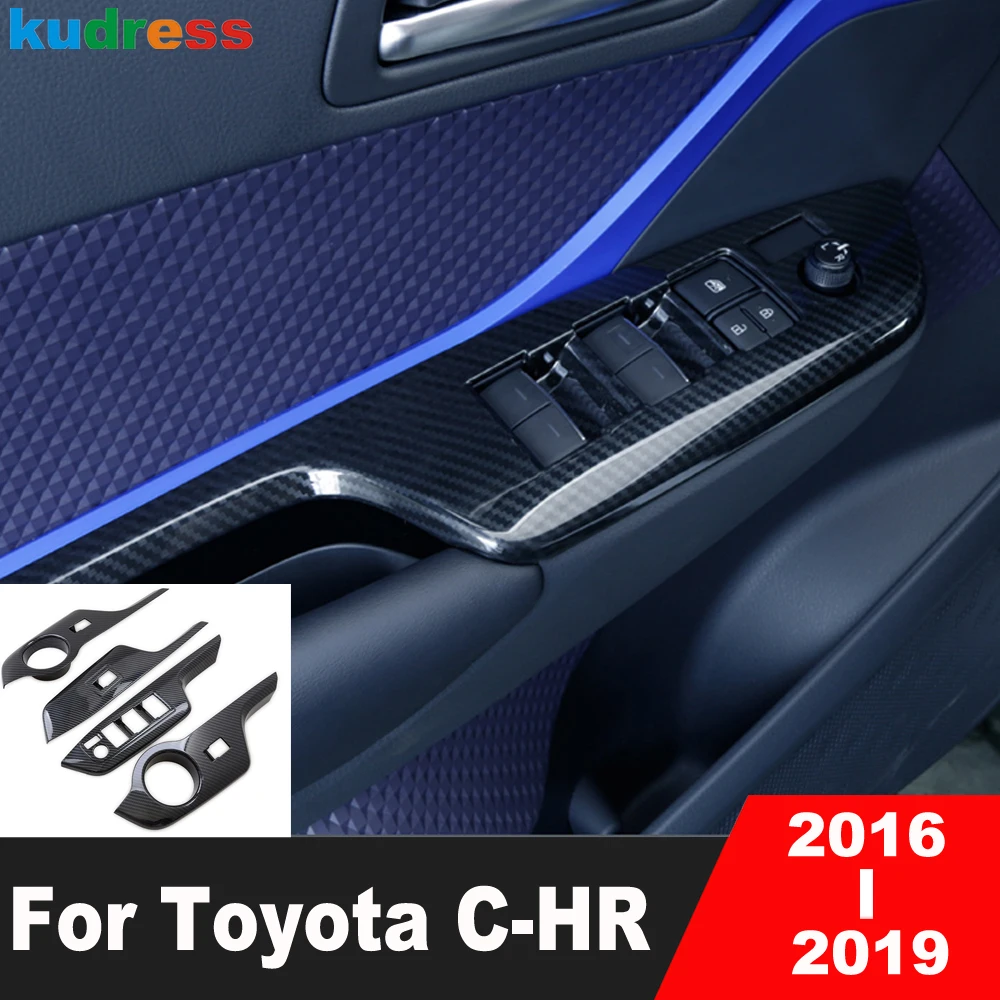 For Toyota CHR C-HR 2016 2017 2018 2019 Carbon Fiber Car Interior Door Window Lift Switch Button Panel Cover Trim Accessories
For Toyota CHR C-HR 2016 2017 2018 2019 Carbon Fiber Car Interior Door Window Lift Switch Button Panel Cover Trim Accessories
