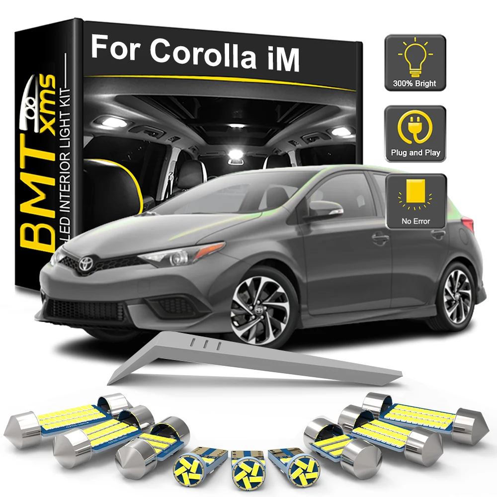 BMTxms 13 шт. комплект светодиодных ламп для внутреннего освещения для Toyota Corolla iM 2016 2017 2018 Canbus автомобильная купольная лампа для чтения автомобильные аксессуары
BMTxms 13 шт. комплект светодиодных ламп для внутреннего освещения для Toyota Corolla iM 2016 2017 2018 Canbus автомобильная купольная лампа для чтения автомобильные аксессуары