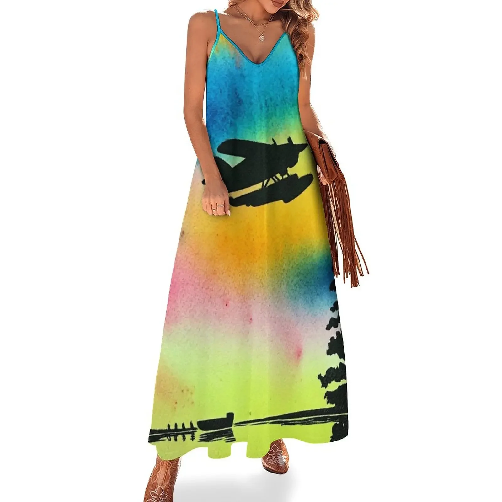Northern Watercolour Last Flight and Fishing Sleeveless Dress wedding dresses for woman elegant party dresses for women 2025
Northern Watercolour Last Flight and Fishing Sleeveless Dress wedding dresses for woman elegant party dresses for women 2025