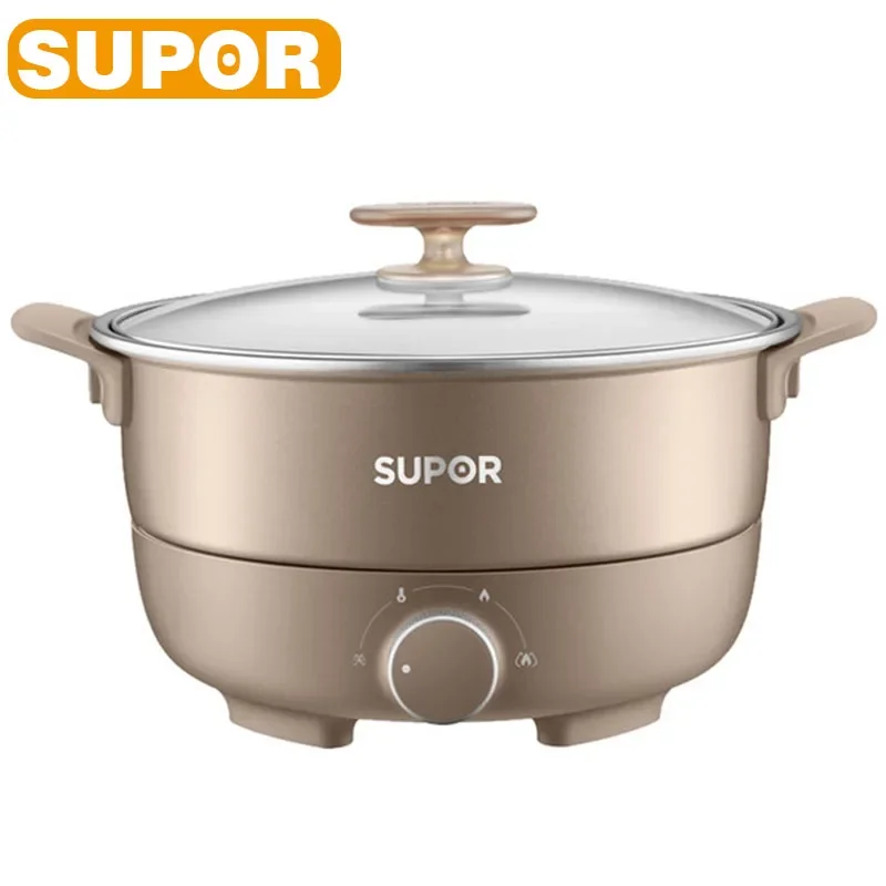 SUPOR Split Electric Hot Pot Household 4L Capacity Electric Cooking Pot Chinese Hot Pot With Lid Knob Control Kitchen Appliance
SUPOR Split Electric Hot Pot Household 4L Capacity Electric Cooking Pot Chinese Hot Pot With Lid Knob Control Kitchen Appliance