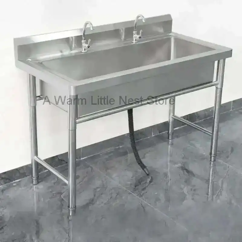 Commercial Stainless Steel Kitchen Sinks for Restaurant Integrated Single Washing Sinks School Custom Wash Basin with Bracket GM
Commercial Stainless Steel Kitchen Sinks for Restaurant Integrated Single Washing Sinks School Custom Wash Basin with Bracket GM