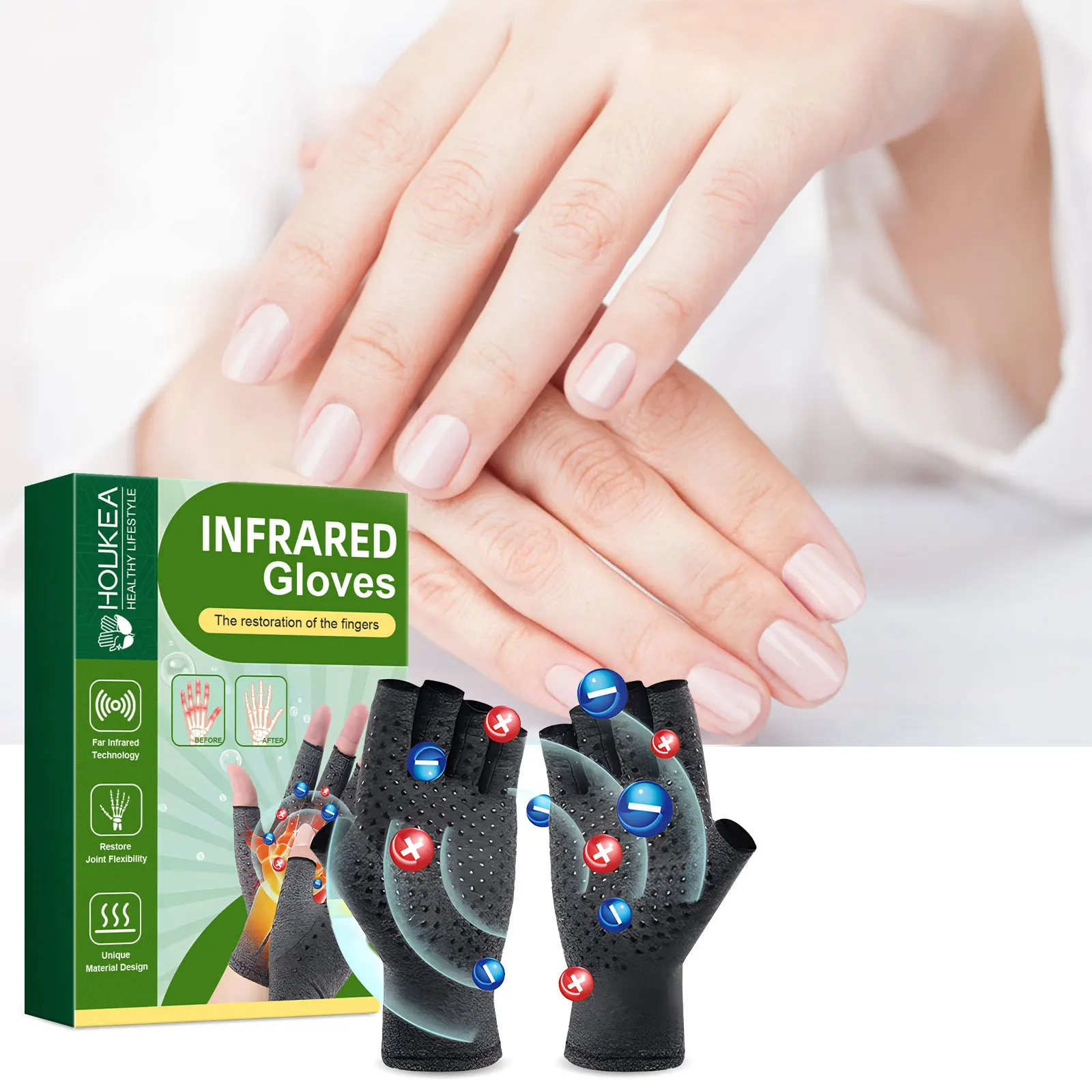 Compression Arthritis Gloves Wrist Support Hand Swollen Stiffness Joint Pain Relief Stimulating Circulation Daily Activity Care
Compression Arthritis Gloves Wrist Support Hand Swollen Stiffness Joint Pain Relief Stimulating Circulation Daily Activity Care