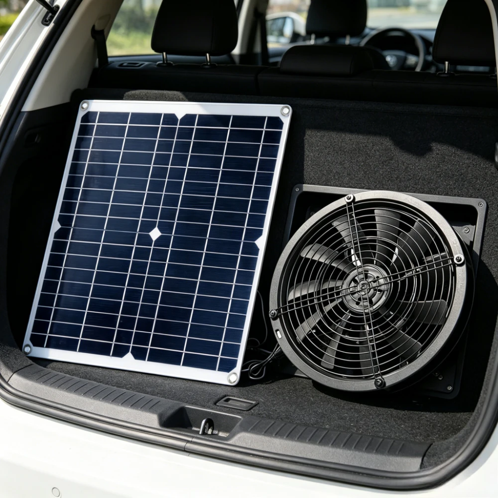 15W 25W Solar Exhaust Fan Ventilation Kit with Waterproof Panel for Greenhouse Chicken Coop Dog House RV Shed Outdoor Cooling
15W 25W Solar Exhaust Fan Ventilation Kit with Waterproof Panel for Greenhouse Chicken Coop Dog House RV Shed Outdoor Cooling