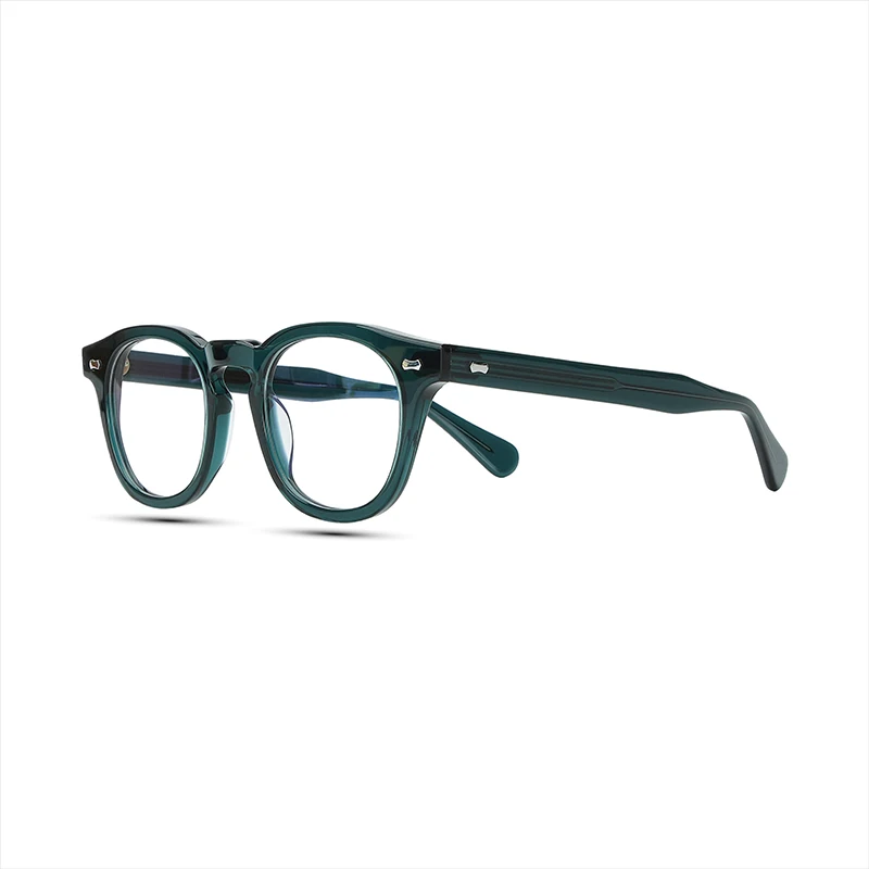 Retro Classic Rivet Design Glasses For Men And Women High Quality Round Acetate Frame Non-Prescription Glasses Clear Lenses
Retro Classic Rivet Design Glasses For Men And Women High Quality Round Acetate Frame Non-Prescription Glasses Clear Lenses