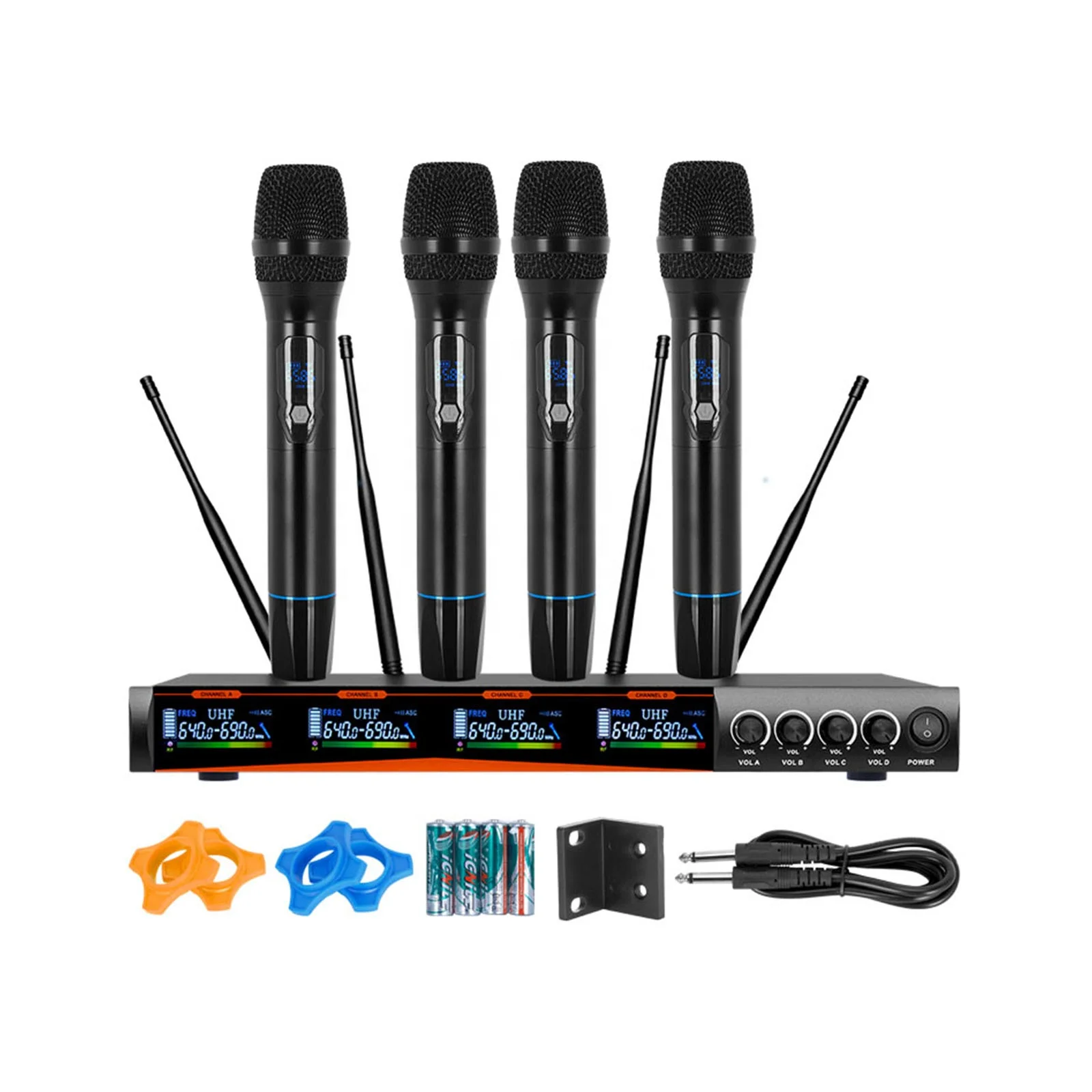 XLT-1104A Professional UHF 4 Channels Wireless Microphone Gooseneck Microphone for Stage Performance Conference
XLT-1104A Professional UHF 4 Channels Wireless Microphone Gooseneck Microphone for Stage Performance Conference