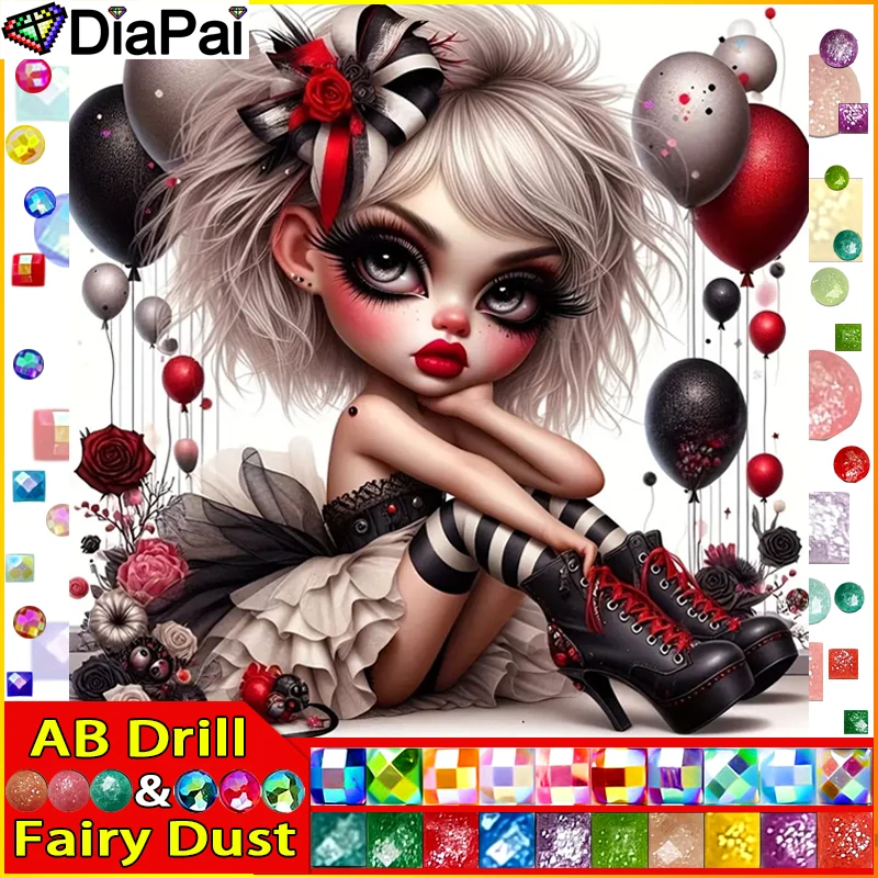 DIAPAI Fairy Dust AB 5d Diamond Painting Full Square/Round "Girl Flower Balloon" Picture Of Rhinestone DIY Diamond Embroidery
DIAPAI Fairy Dust AB 5d Diamond Painting Full Square/Round "Girl Flower Balloon" Picture Of Rhinestone DIY Diamond Embroidery