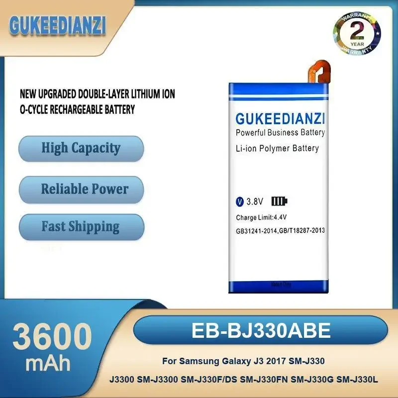 EB-BJ330ABE Mobile Phone Battery For Samsung Galaxy J3 2017 SM-J330 J3300 SM-J3300 SM-J330F/DS SM-J330FN SM-J330G SM-J330L
EB-BJ330ABE Mobile Phone Battery For Samsung Galaxy J3 2017 SM-J330 J3300 SM-J3300 SM-J330F/DS SM-J330FN SM-J330G SM-J330L