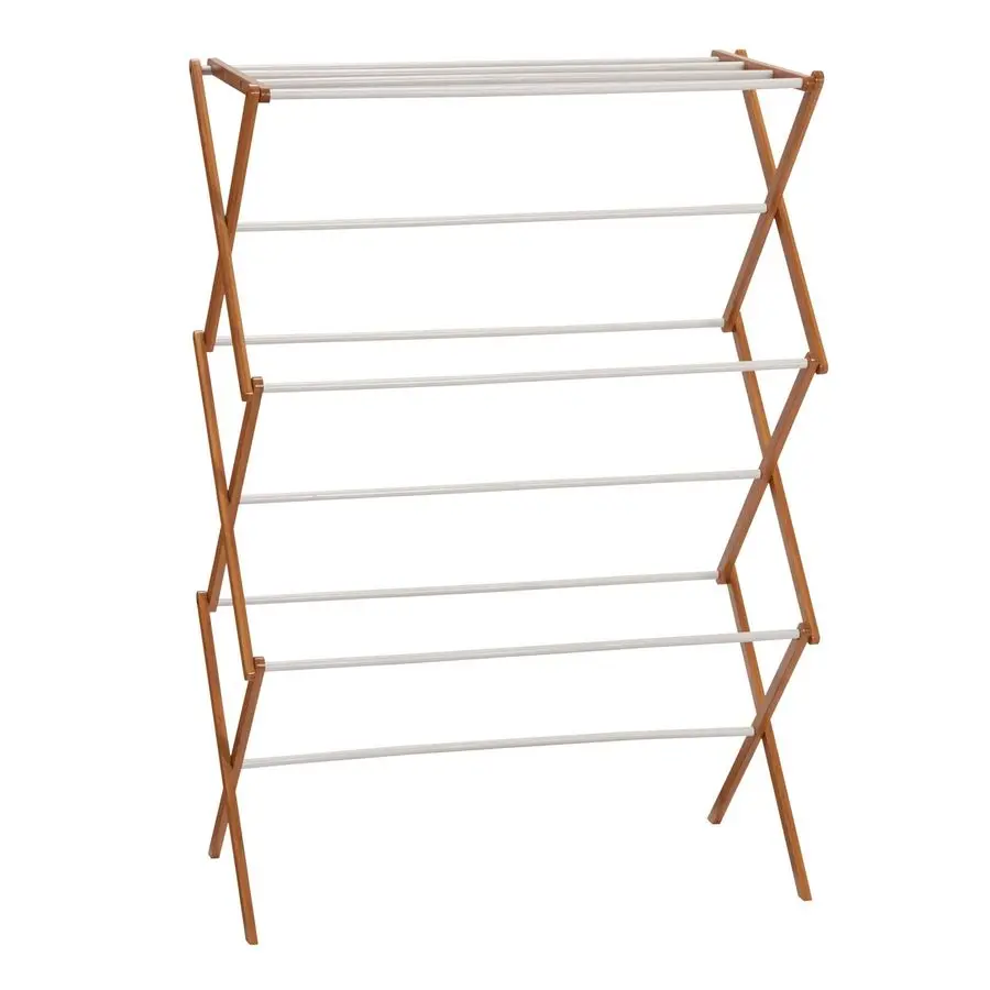 Bamboo Folding Clothes Drying Rack White Finish, 11 Dowels amp Flat Drying Shelf EcoFriendly, Collapsible Laundry Rack for Dorms
Bamboo Folding Clothes Drying Rack White Finish, 11 Dowels amp Flat Drying Shelf EcoFriendly, Collapsible Laundry Rack for Dorms