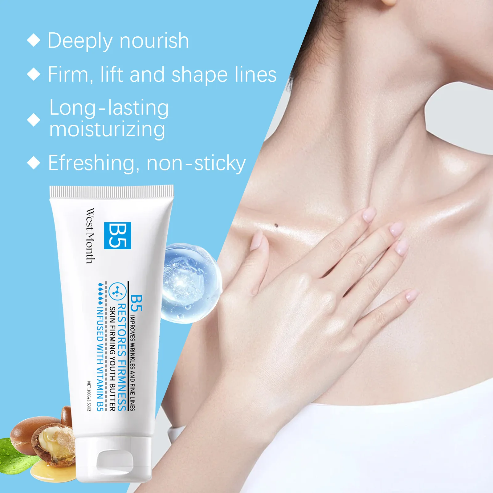 Body Cream To Enhance Skin Radiance and Firmness - Improves Texture and Diminishes Fine Lines Improve Skin Elasticity 100g
Body Cream To Enhance Skin Radiance and Firmness - Improves Texture and Diminishes Fine Lines Improve Skin Elasticity 100g