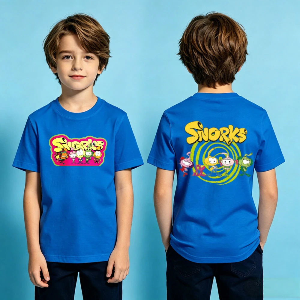 Snorks Cartoon Theme Series TShirt Kids Summer Cotton Short Sleeve Boys and Girls Casual T-shirt Duplex Printing Children Tee
Snorks Cartoon Theme Series TShirt Kids Summer Cotton Short Sleeve Boys and Girls Casual T-shirt Duplex Printing Children Tee
