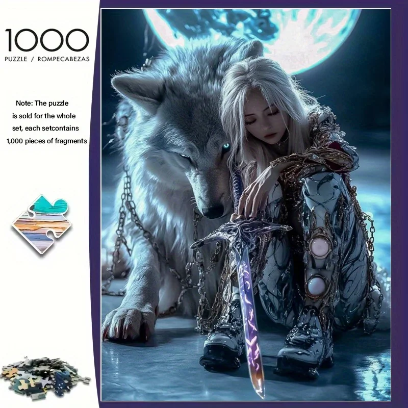 Jigsaw Puzzles 1000 Pieces for Adults Wolf and Beauty Theme Home Decor Adults Puzzle Games Family Educational Toys for Kids
Jigsaw Puzzles 1000 Pieces for Adults Wolf and Beauty Theme Home Decor Adults Puzzle Games Family Educational Toys for Kids