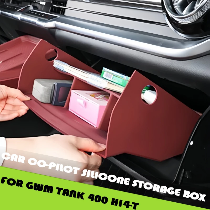 Car Co-pilot Silicone Storage Box Fit for GWM Tank 400 Hi4-T Modified Car Co-pilot Glove Box Partition Storage Upgrade Parts
Car Co-pilot Silicone Storage Box Fit for GWM Tank 400 Hi4-T Modified Car Co-pilot Glove Box Partition Storage Upgrade Parts