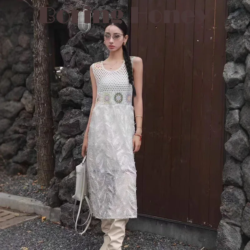 Boring Honey New Spring Summer Sweet Fresh Retro Hook Lace Tank Top Dress - Versatile Loose-Fit Mid-Length Casual Outfit Girls
Boring Honey New Spring Summer Sweet Fresh Retro Hook Lace Tank Top Dress - Versatile Loose-Fit Mid-Length Casual Outfit Girls