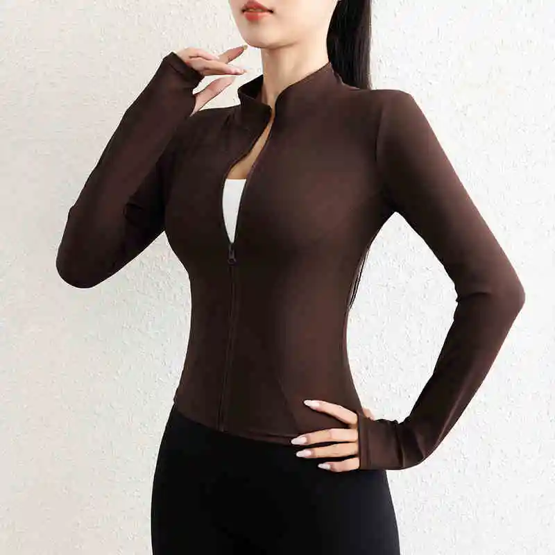 Activewear Gym Jacket Quick Dry Womens Yoga Wear High Elasticity Breathable Long Zipper Sports Fitness Top
Activewear Gym Jacket Quick Dry Womens Yoga Wear High Elasticity Breathable Long Zipper Sports Fitness Top