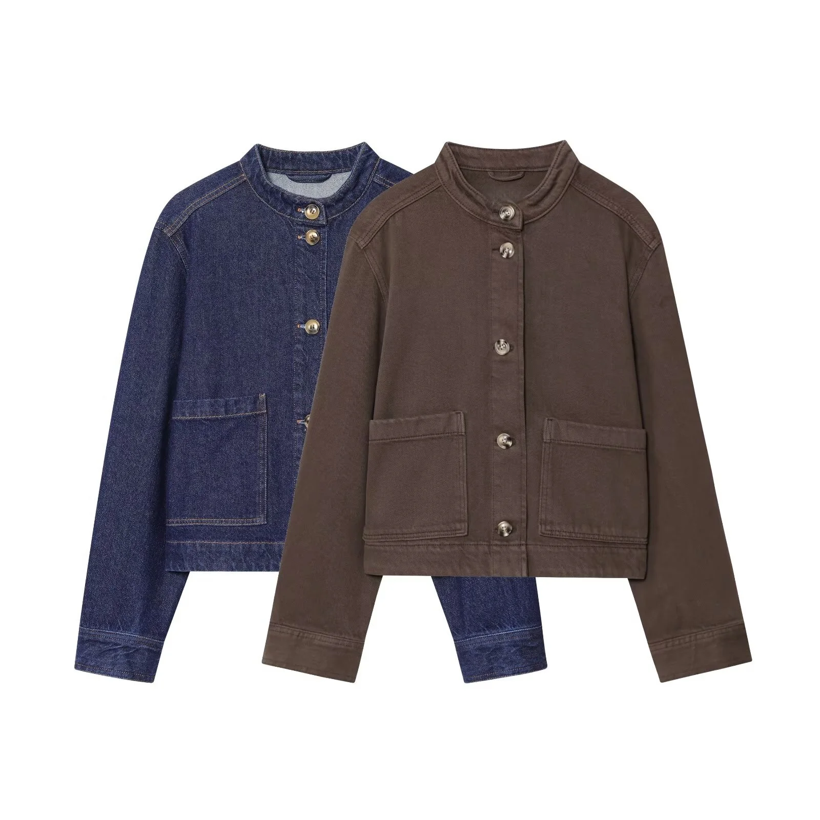 PB&ZA2025 autumn new women's casual fashion simple loose commuting all-match long-sleeved round collar button jacket
PB&ZA2025 autumn new women's casual fashion simple loose commuting all-match long-sleeved round collar button jacket