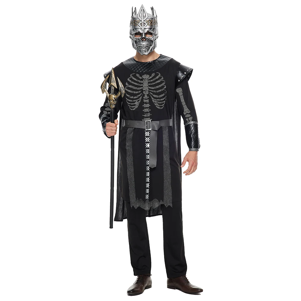 Fearsome Skeleton King Costume For Men Halloween Costume Adult Skull Devil Cosplay Jumpsuit With Mask Purim Easter Fancy Dress
Fearsome Skeleton King Costume For Men Halloween Costume Adult Skull Devil Cosplay Jumpsuit With Mask Purim Easter Fancy Dress