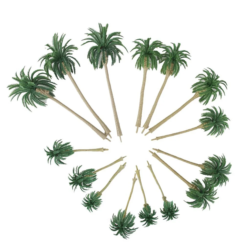 15Pcs Coconut Palm Tree Model Plastic Artificial Plants Scenery Model Tree Landscape Decor Home Garden Festive Supplies
15Pcs Coconut Palm Tree Model Plastic Artificial Plants Scenery Model Tree Landscape Decor Home Garden Festive Supplies