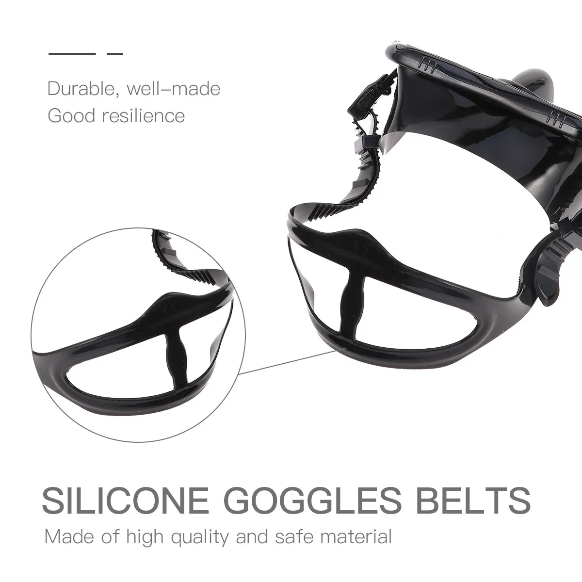 1Set Silicone Snorkeling Mask Kit Durable Material One-Way Drain Valve Buckle Snorkeling Equipment for Underwater
1Set Silicone Snorkeling Mask Kit Durable Material One-Way Drain Valve Buckle Snorkeling Equipment for Underwater