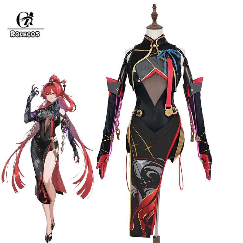 ROLECOS Wuthering Waves Yinlin Cosplay Costume Yinlin Costume Halloween Women Black Dress Uniform Fullset Outfit Suit
ROLECOS Wuthering Waves Yinlin Cosplay Costume Yinlin Costume Halloween Women Black Dress Uniform Fullset Outfit Suit