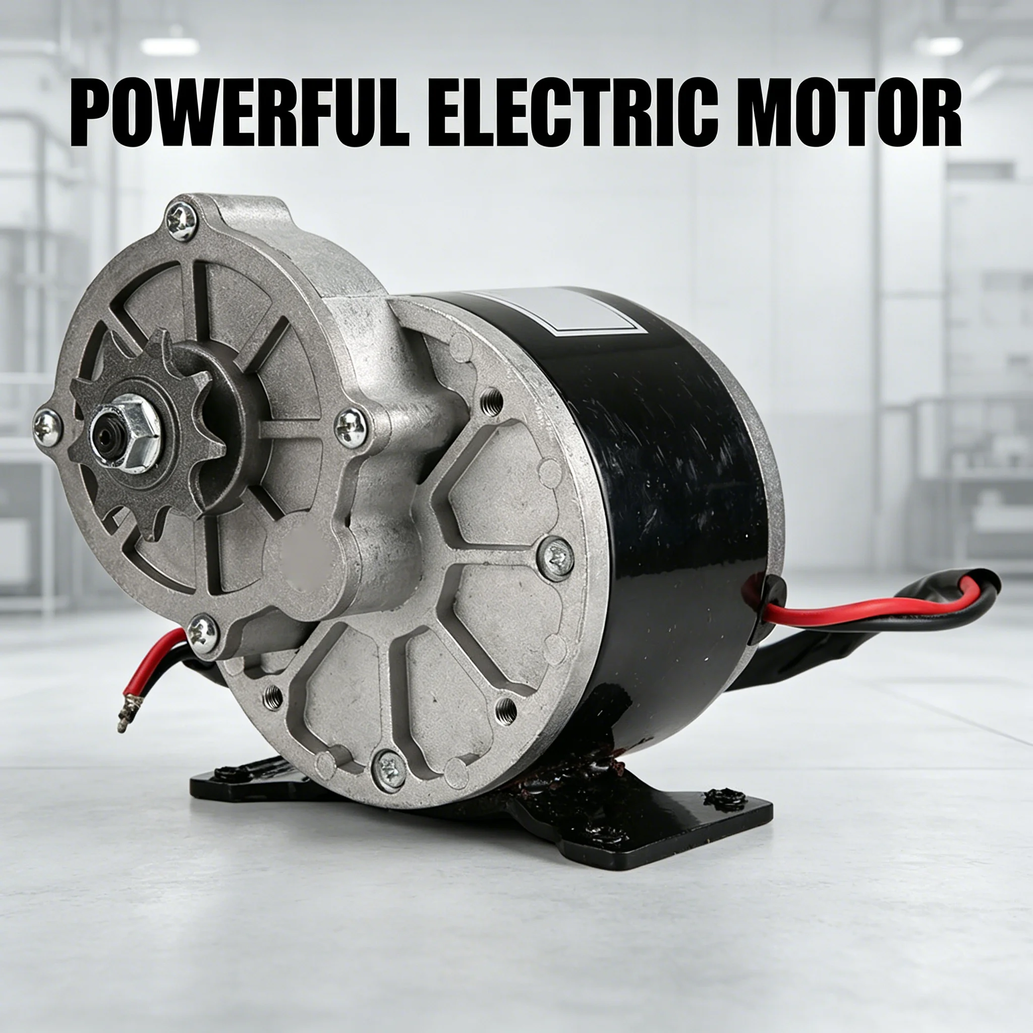 12V 250W Gear Reduction Motor for Bicycle Conversion, 9-Tooth, with Mounting Bracket
12V 250W Gear Reduction Motor for Bicycle Conversion, 9-Tooth, with Mounting Bracket