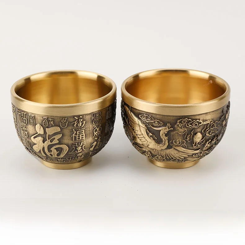 Copper Bafu Cup Dragon And Phoenix Cup Wine Glass Tea Bowl Copperware Artifacts Wedding Celebration Gifts
Copper Bafu Cup Dragon And Phoenix Cup Wine Glass Tea Bowl Copperware Artifacts Wedding Celebration Gifts