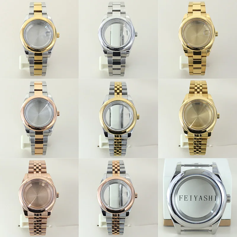 36mm/39mm Luxury Watch Case Bracelet Waterproof With Sapphire Crystal For Oyster Nh35 Nh36 Nh34 nh70 nh72 Miyota 8215 Movement
36mm/39mm Luxury Watch Case Bracelet Waterproof With Sapphire Crystal For Oyster Nh35 Nh36 Nh34 nh70 nh72 Miyota 8215 Movement