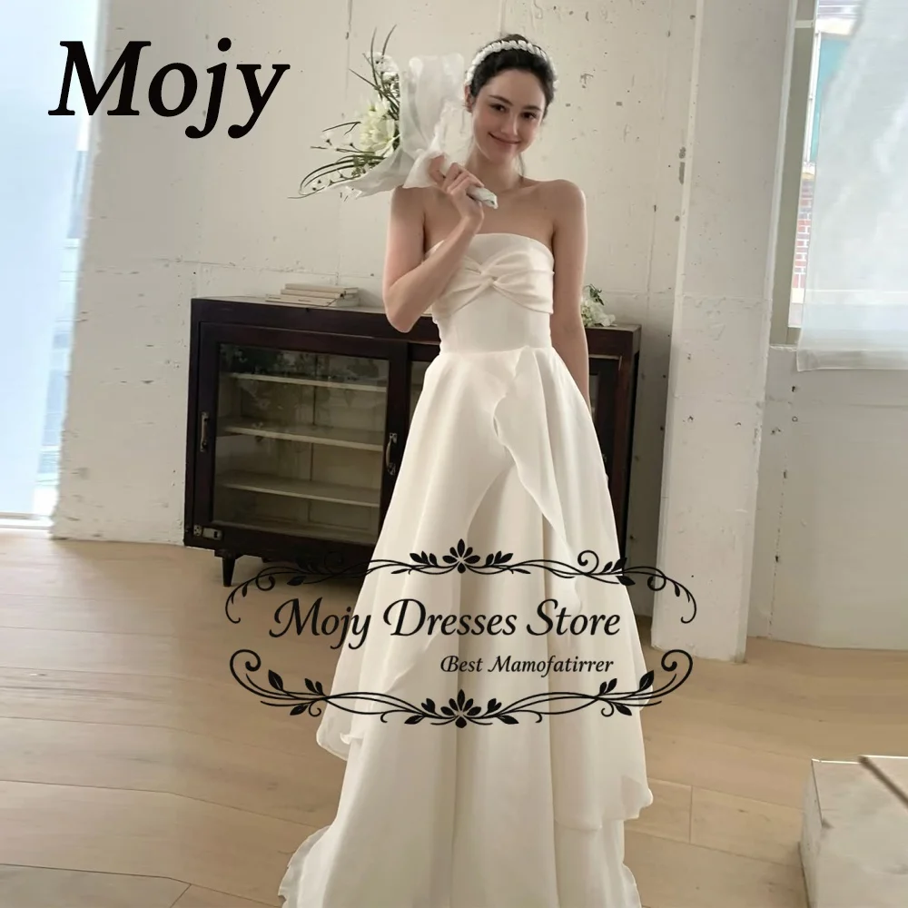 Mojy 2026 Customized Pretty Bride Gowns Strapless Korea Princess Wedding Dresses Organza Ivory Sleeveless Floor-Length
Mojy 2026 Customized Pretty Bride Gowns Strapless Korea Princess Wedding Dresses Organza Ivory Sleeveless Floor-Length