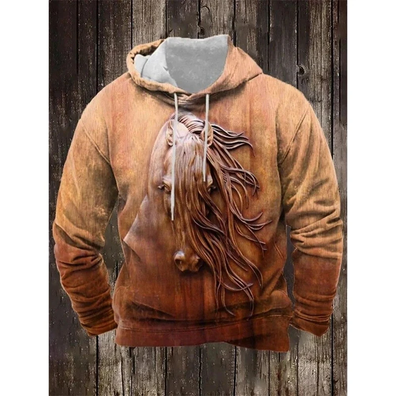 Men's Spring and Autumn Fashion Hoodie Retro Animal Horse Pattern 3D Printed Hoodie Neutral Street Casual SportswearTop Q0231
Men's Spring and Autumn Fashion Hoodie Retro Animal Horse Pattern 3D Printed Hoodie Neutral Street Casual SportswearTop Q0231
