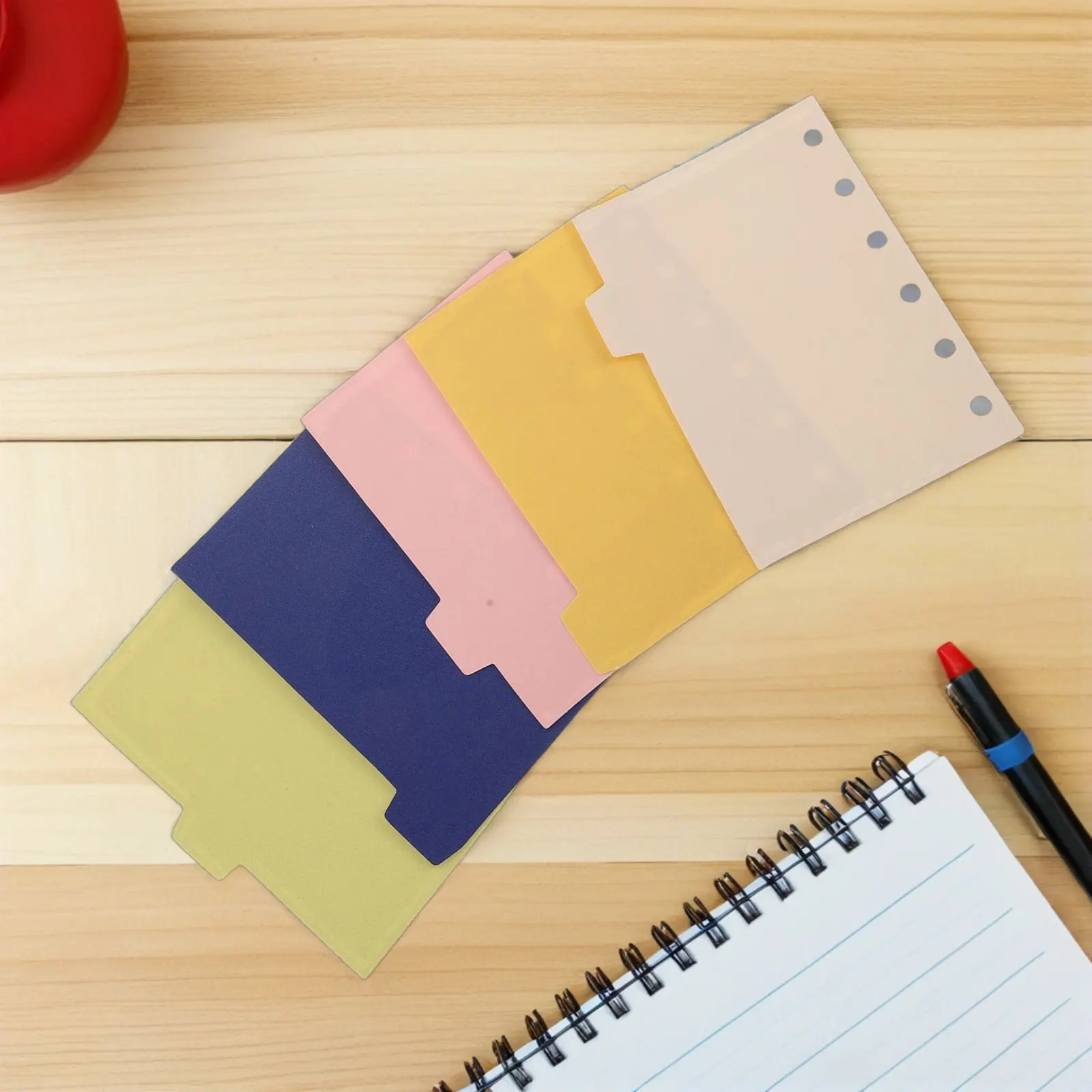 5Pcs Mini Loose Leaf Binder Dividers Compact Size Paper Tabs Index Sheets for Notebook Planner Office School Supplies
5Pcs Mini Loose Leaf Binder Dividers Compact Size Paper Tabs Index Sheets for Notebook Planner Office School Supplies