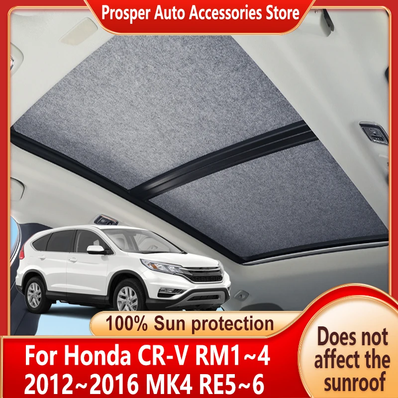Car Panoramic Sunroof Insulation Roof Visor For Honda CR-V 2012~2016 MK4 Sun Protection Adsorption Sky Curtain Sunshade Anti-UV
Car Panoramic Sunroof Insulation Roof Visor For Honda CR-V 2012~2016 MK4 Sun Protection Adsorption Sky Curtain Sunshade Anti-UV